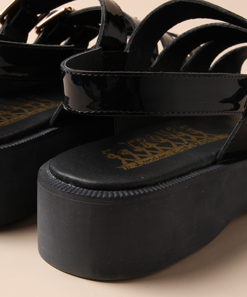 Ray BEAMS（レイビームス）の「○F-TROUPE / パテント 4ストラップ サンダル（サンダル・レディース・ネイビー・36/35/38/37/39）」の10枚目の写真