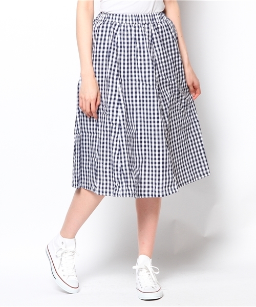 WEGO（ウィゴー）の「WEGO/ミドルフレアスカート（スカート・レディース・ブラック/ネイビー/その他1/その他2・FREE）」の3枚目の写真