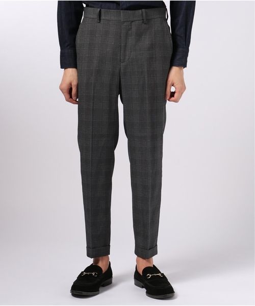 EDIFICE（エディフィス）の「EVALET グレンチェック アンクル パンツ（その他パンツ・メンズ・チャコールグレー/ネイビー・LARGE/MEDIUM/SMALL/X-LARGE）」の6枚目の写真