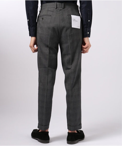 EDIFICE（エディフィス）の「EVALET グレンチェック アンクル パンツ（その他パンツ・メンズ・チャコールグレー/ネイビー・LARGE/MEDIUM/SMALL/X-LARGE）」の8枚目の写真