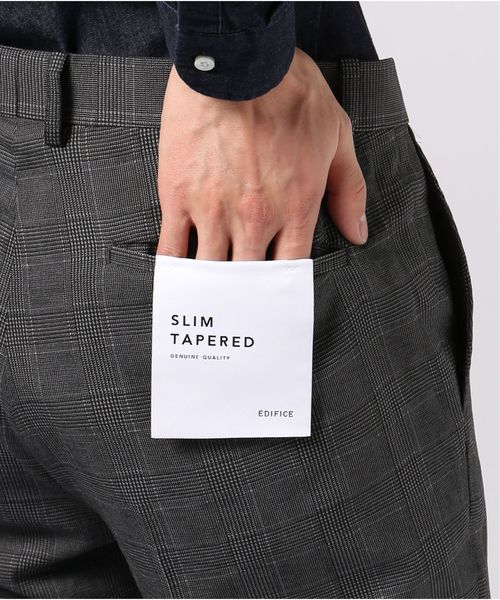 EDIFICE（エディフィス）の「EVALET グレンチェック アンクル パンツ（その他パンツ・メンズ・チャコールグレー/ネイビー・LARGE/MEDIUM/SMALL/X-LARGE）」の11枚目の写真