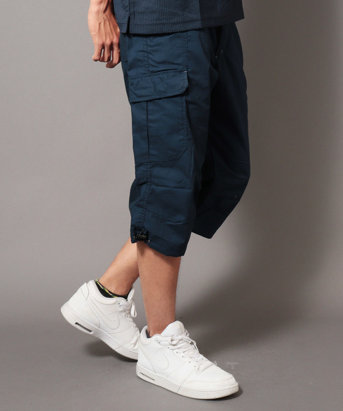 OUTDOOR PRODUCTS APPAREL(アウトドアプロダクツアパレル)の「OUTDOOR TCウエザークロップド7分丈カーゴショートパンツ(カーゴパンツ・メンズ・ブラック/ベージュ/グレー/カーキ/ブルー/ライトカーキ・M/L/LL)」の14枚目の写真