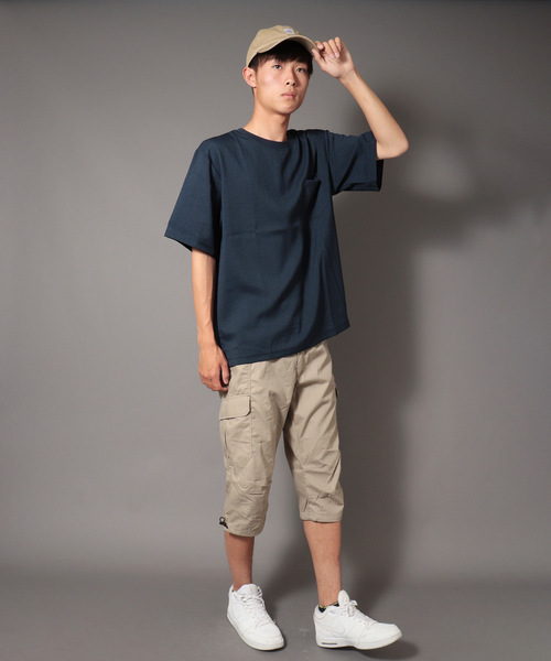 OUTDOOR PRODUCTS APPAREL(アウトドアプロダクツアパレル)の「OUTDOOR TCウエザークロップド7分丈カーゴショートパンツ(カーゴパンツ・メンズ・ブラック/ベージュ/グレー/カーキ/ブルー/ライトカーキ・M/L/LL)」の17枚目の写真
