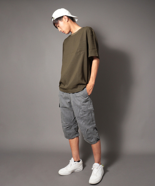 OUTDOOR PRODUCTS APPAREL(アウトドアプロダクツアパレル)の「OUTDOOR TCウエザークロップド7分丈カーゴショートパンツ(カーゴパンツ・メンズ・ブラック/ベージュ/グレー/カーキ/ブルー/ライトカーキ・M/L/LL)」の10枚目の写真