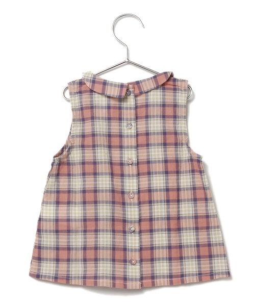 B:MING by BEAMS（ビーミングバイビームス）の「○ビーミング by ビームス / チェックノースリーブブラウス（シャツ/ブラウス・キッズ・ピンク/ブルー・80/120/110/130/100/90）」の7枚目の写真