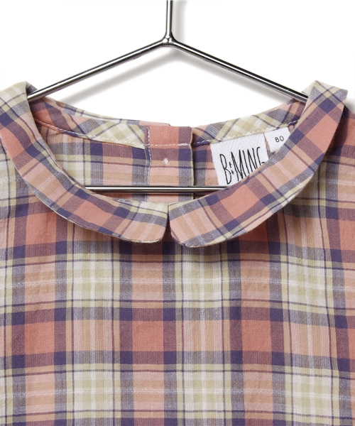 B:MING by BEAMS（ビーミングバイビームス）の「○ビーミング by ビームス / チェックノースリーブブラウス（シャツ/ブラウス・キッズ・ピンク/ブルー・80/120/110/130/100/90）」の8枚目の写真