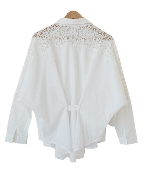 Amulet（アミュレット）の「レースシフォンシャツ（シャツ/ブラウス・レディース・ブラック/ホワイト・M/XL/L）」の11枚目の写真