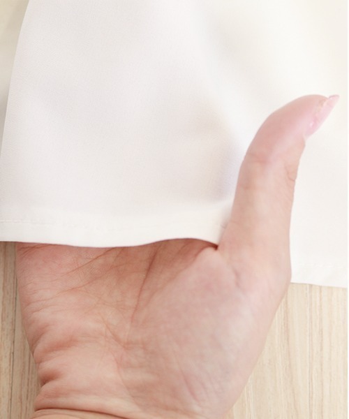 Amulet（アミュレット）の「レースシフォンシャツ（シャツ/ブラウス・レディース・ブラック/ホワイト・M/XL/L）」の3枚目の写真