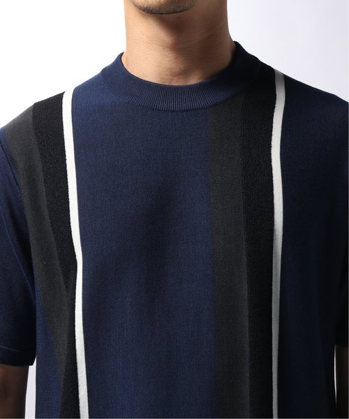 EDIFICE（エディフィス）の「LILY UT ストライプニットカットソー（Tシャツ/カットソー・メンズ・ベージュ/ネイビー・SMALL/MEDIUM/LARGE）」の12枚目の写真