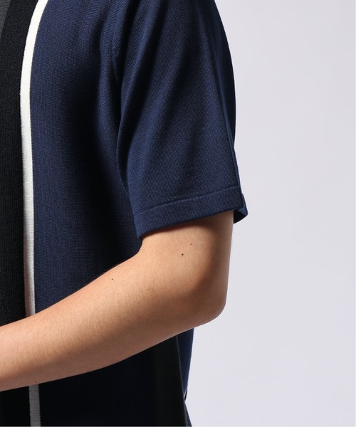 EDIFICE（エディフィス）の「LILY UT ストライプニットカットソー（Tシャツ/カットソー・メンズ・ベージュ/ネイビー・SMALL/MEDIUM/LARGE）」の13枚目の写真