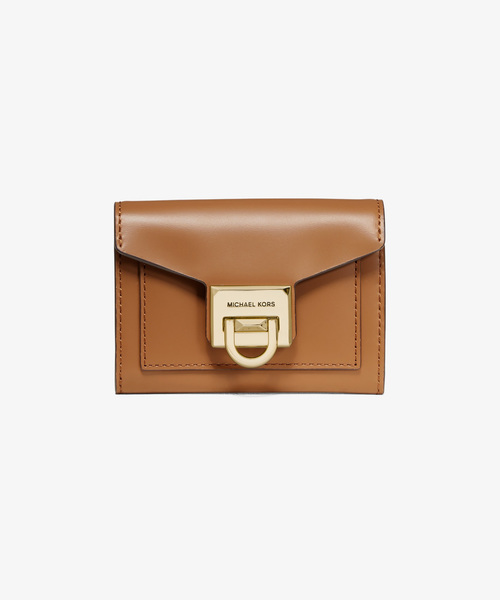 MICHAEL KORS(マイケルコース)の「MANHATTAN(マンハッタン) スモール フラップ ウォレット(財布)」|ブラウン系その他