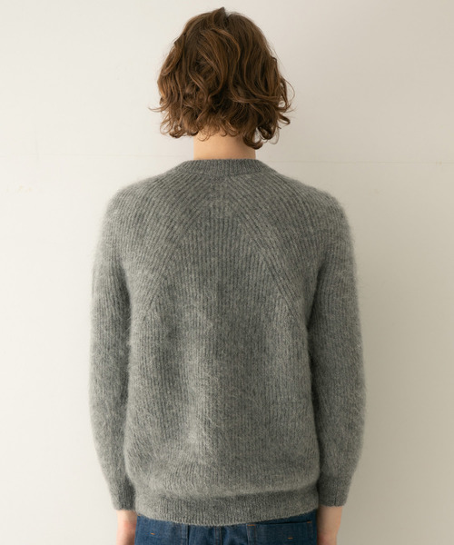 BATONER グレー クルーネックセーター　サイズ2 HIGH GAUGE CREW NECK セーター | BATONER