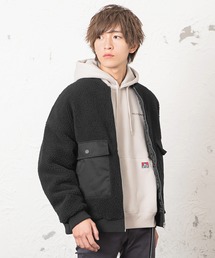 メンズボアビッグシルエットミリタリーMA-1 ジャケット