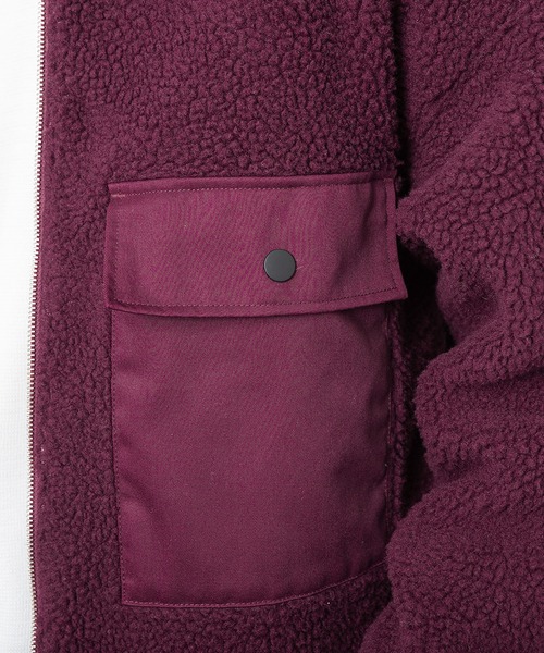 MinoriTY（マイノリティ）の「メンズボアビッグシルエットミリタリーMA-1 ジャケット（ミリタリージャケット・メンズ・ブラック/ダークグリーン/モカ/パープル系その他・M/L）」の12枚目の写真