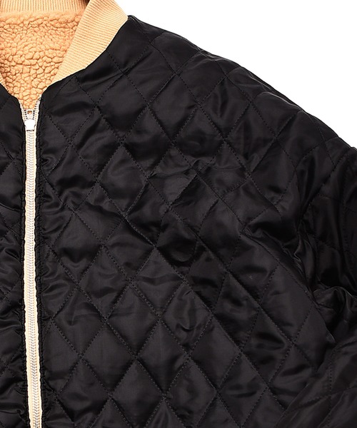 MinoriTY（マイノリティ）の「メンズボアビッグシルエットミリタリーMA-1 ジャケット（ミリタリージャケット・メンズ・ブラック/ダークグリーン/モカ/パープル系その他・M/L）」の15枚目の写真