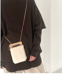 TODAYFUL | レザー×ボアポシェット(ハンドバッグ)