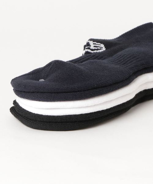 NEW ERA（ニューエラ）の「NEW ERA/ニューエラ ソックス ショート3足セット 11531691（ソックス/靴下・メンズ・マルチ・25-27CM/27-29cm/21-23cm）」の2枚目の写真