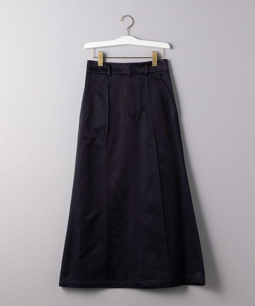 CINOH（チノ）の「＜CINOH（チノ）＞サテン スカート◆（スカート・レディース・ライトブルー/ネイビー・36/38）」の12枚目の写真