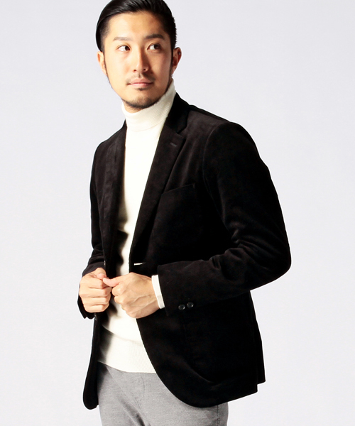 BEAMS(ビームス)の「◎BEAMS / コーデュロイ テーラードジャケット(テーラードジャケット・メンズ・ブルー/ブラック・MEDIUM/LARGE/SMALL)」の1枚目の写真