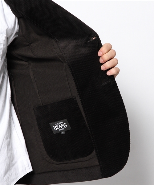 BEAMS(ビームス)の「◎BEAMS / コーデュロイ テーラードジャケット(テーラードジャケット・メンズ・ブルー/ブラック・MEDIUM/LARGE/SMALL)」の4枚目の写真