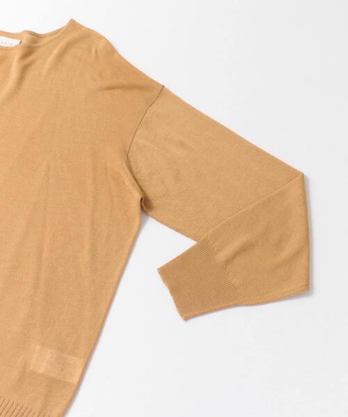 LAATO（ラート）の「SEE-THROUGH KNIT（ニット/セーター・レディース・チャコールグレー/オフホワイト/キャメル・FREE）」の8枚目の写真