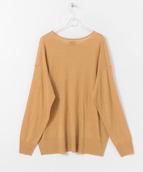 LAATO（ラート）の「SEE-THROUGH KNIT（ニット/セーター・レディース・チャコールグレー/オフホワイト/キャメル・FREE）」の9枚目の写真