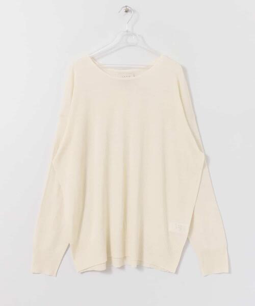 LAATO（ラート）の「SEE-THROUGH KNIT（ニット/セーター・レディース・チャコールグレー/オフホワイト/キャメル・FREE）」の13枚目の写真
