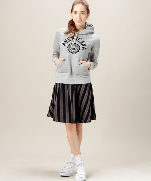 BEAUTY&YOUTH UNITED ARROWS（ビューティーアンドユースユナイテッドアローズ）の「BY AMERICANA プリントスウェットプルオーバー（スウェット・レディース・グレー/ダークグレー・MEDIUM）」の7枚目の写真