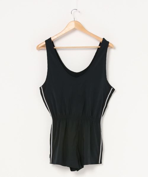 Hurley (ハーレー)の「W HRLY COASTAL TANK ROMPER / ハーレー レディース タンクロンパース ビーチ プール(つなぎ/オールインワン・レディース・ブラック・SMALL/MEDIUM/X-SMALL)」の2枚目の写真