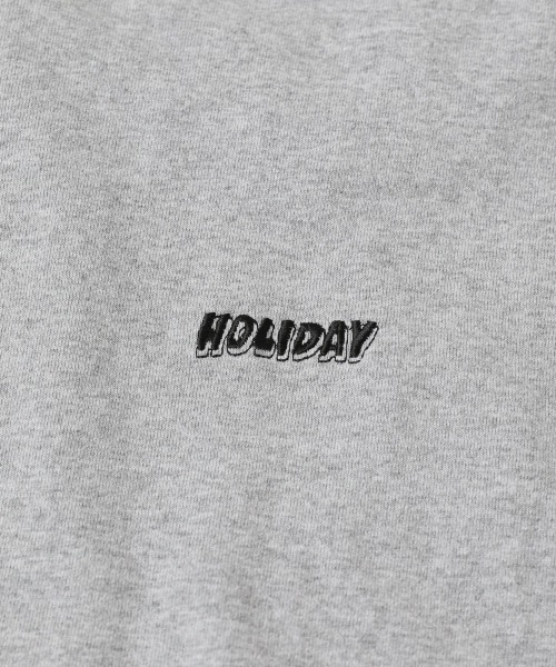 HOLIDAY(ホリデイ)の「SUPER FINE DRY SIDE RUFFLE L/S TOPS スーパーファインドライサイドラッフルロングスリーブトップス(Tシャツ/カットソー・レディース・ホワイト/ネイビー/グレー・M/XL/S)」の9枚目の写真
