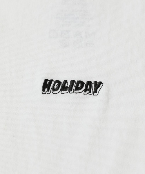 HOLIDAY(ホリデイ)の「SUPER FINE DRY SIDE RUFFLE L/S TOPS スーパーファインドライサイドラッフルロングスリーブトップス(Tシャツ/カットソー・レディース・ホワイト/ネイビー/グレー・M/XL/S)」の10枚目の写真