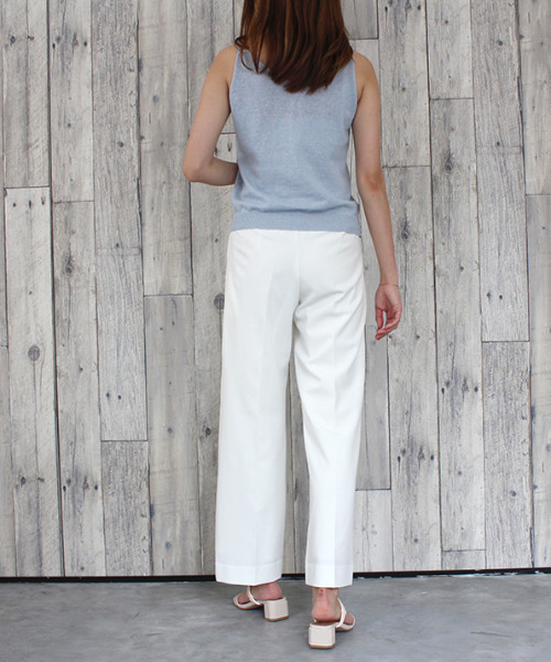 セール】Vネックリネンタンクトップ（タンクトップ）｜MODE ROBE