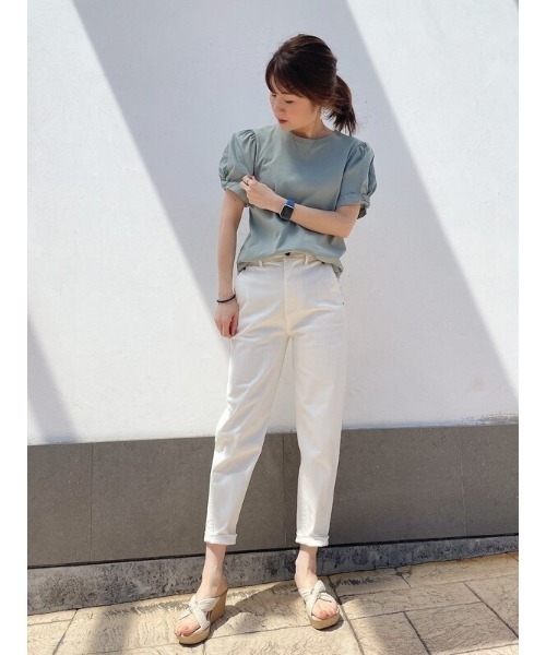 GAP（ギャップ）の「パフスリーブtシャツ（Tシャツ/カットソー