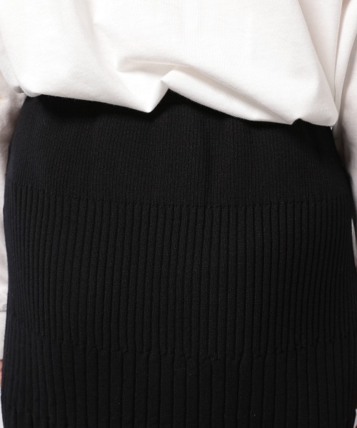 PAGEBOY(ページボーイ)の「ヘンケイリブニットスカート(スカート・レディース・オフホワイト/ブラック/ライム・FREE)」の14枚目の写真