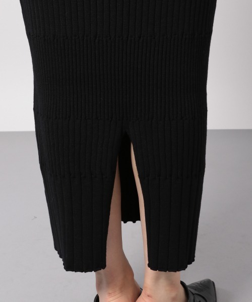 PAGEBOY(ページボーイ)の「ヘンケイリブニットスカート(スカート・レディース・オフホワイト/ブラック/ライム・FREE)」の12枚目の写真