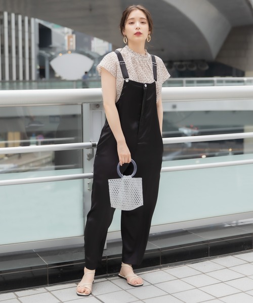 セール サテンオーバーオール サロペット オーバーオール Mysty Woman ミスティウーマン のファッション通販 Zozotown