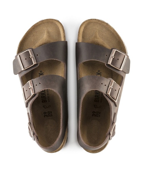 BIRKENSTOCK(ビルケンシュトック)の「【公式】ビルケンシュトック Milano/ミラノ オイルドナチュラルレザー(サンダル・メンズ・ブラウン・26.5cm【レギュラー幅】/27cm【レギュラー幅】/26cm【レギュラー幅】/28cm【レギュラー幅】/28.5cm【レギュラー幅】/25cm【レギュラー幅】/29cm【レギュラー幅】/22.5cm【ナロー幅】)」の7枚目の写真