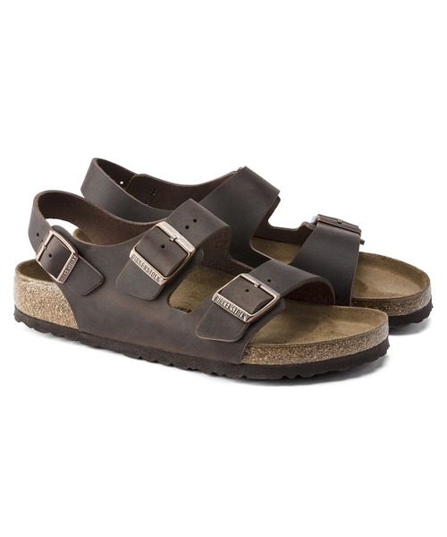 BIRKENSTOCK(ビルケンシュトック)の「【公式】ビルケンシュトック Milano/ミラノ オイルドナチュラルレザー(サンダル・メンズ・ブラウン・26.5cm【レギュラー幅】/27cm【レギュラー幅】/26cm【レギュラー幅】/28cm【レギュラー幅】/28.5cm【レギュラー幅】/25cm【レギュラー幅】/29cm【レギュラー幅】/22.5cm【ナロー幅】)」の3枚目の写真