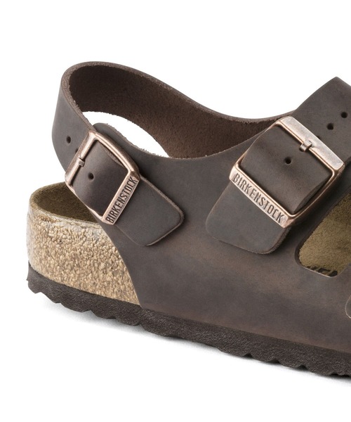 BIRKENSTOCK(ビルケンシュトック)の「【公式】ビルケンシュトック Milano/ミラノ オイルドナチュラルレザー(サンダル・メンズ・ブラウン・26.5cm【レギュラー幅】/27cm【レギュラー幅】/26cm【レギュラー幅】/28cm【レギュラー幅】/28.5cm【レギュラー幅】/25cm【レギュラー幅】/29cm【レギュラー幅】/22.5cm【ナロー幅】)」の6枚目の写真