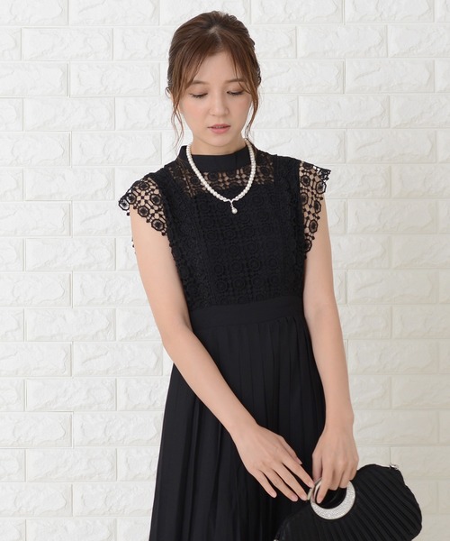Lace Ladies(レースレディース)の「ノースリーブプリーツデザインワンピースドレス(ドレス・レディース・ブルーグレー/グリーン/ブラック/ネイビー・M/S/L/XL/XXL)」の18枚目の写真