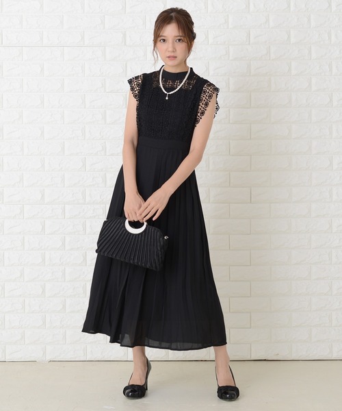 Lace Ladies(レースレディース)の「ノースリーブプリーツデザインワンピースドレス(ドレス・レディース・ブルーグレー/グリーン/ブラック/ネイビー・M/S/L/XL/XXL)」の19枚目の写真