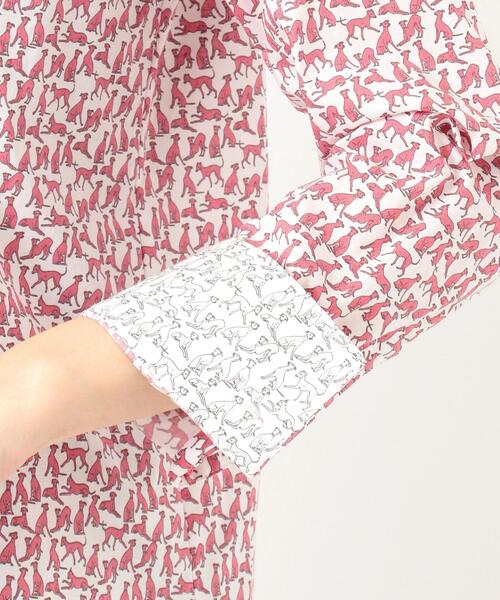 Paul Smith【洗える】イタリアングレイハウンド ミニプリント シャツ　綿 Paul Smith【洗える】イタリアングレイハウンド ミニプリント