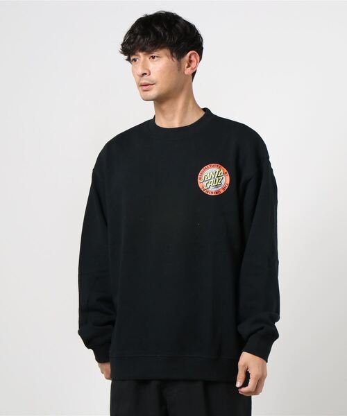 SANTA CRUZ（サンタクルーズ）の「【ムラサキスポーツ別注】SANTACRUZ/サンタクルーズ 　ルーズシルエット　バックプリントスウェット 502211307（スウェット・メンズ・ブラック/ネイビー・M/L/XL）」の5枚目の写真
