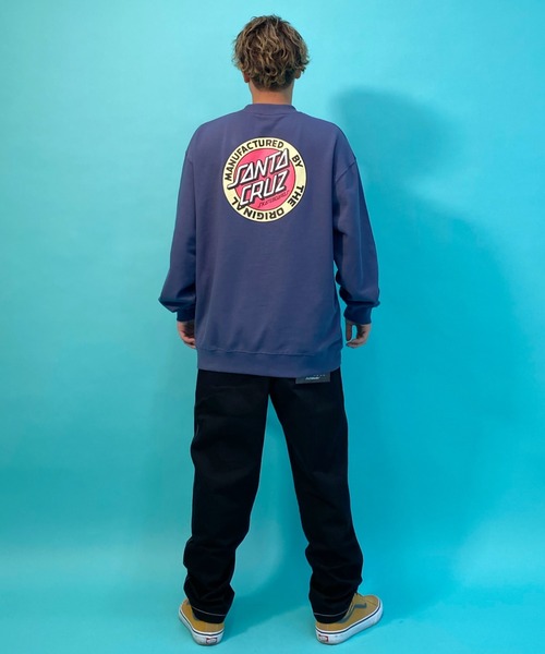 SANTA CRUZ（サンタクルーズ）の「【ムラサキスポーツ別注】SANTACRUZ/サンタクルーズ 　ルーズシルエット　バックプリントスウェット 502211307（スウェット・メンズ・ブラック/ネイビー・M/L/XL）」の15枚目の写真