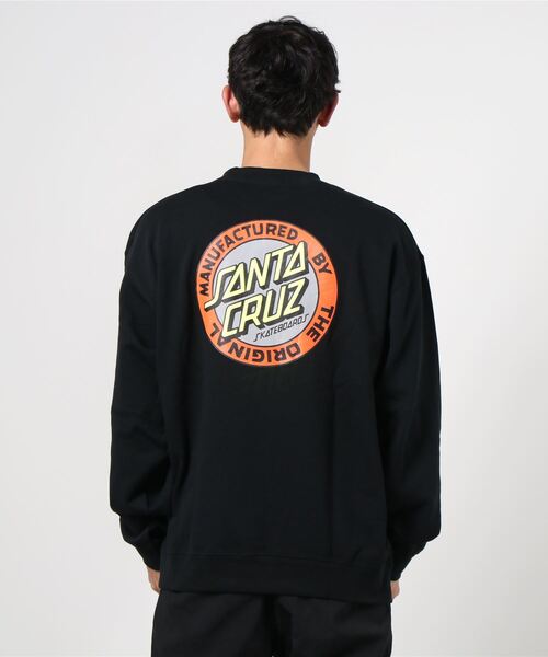 SANTA CRUZ（サンタクルーズ）の「【ムラサキスポーツ別注】SANTACRUZ/サンタクルーズ 　ルーズシルエット　バックプリントスウェット 502211307（スウェット・メンズ・ブラック/ネイビー・M/L/XL）」の6枚目の写真