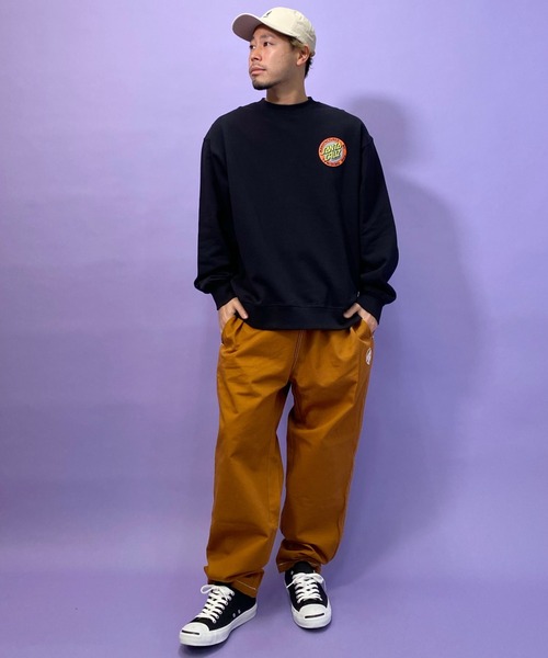 SANTA CRUZ（サンタクルーズ）の「【ムラサキスポーツ別注】SANTACRUZ/サンタクルーズ 　ルーズシルエット　バックプリントスウェット 502211307（スウェット・メンズ・ブラック/ネイビー・M/L/XL）」の7枚目の写真