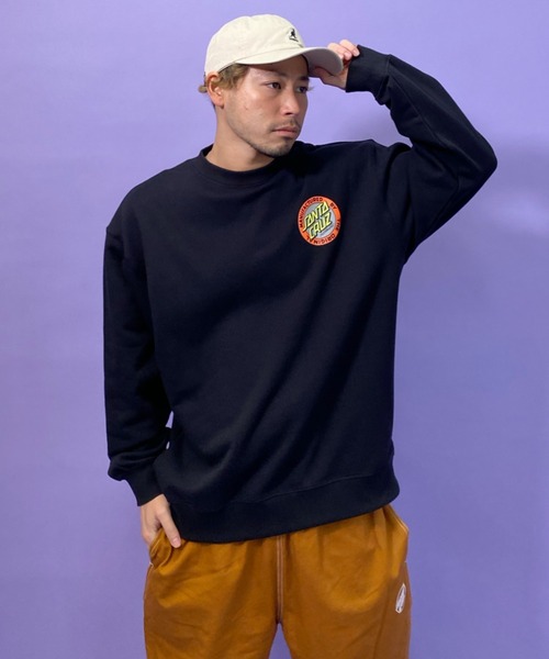 SANTA CRUZ（サンタクルーズ）の「【ムラサキスポーツ別注】SANTACRUZ/サンタクルーズ 　ルーズシルエット　バックプリントスウェット 502211307（スウェット・メンズ・ブラック/ネイビー・M/L/XL）」の8枚目の写真