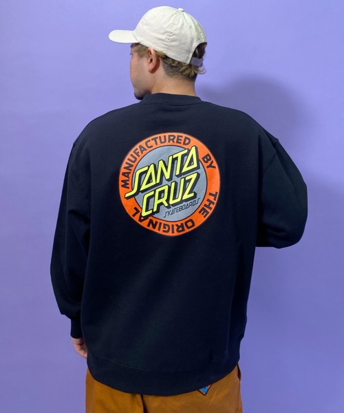 SANTA CRUZ（サンタクルーズ）の「【ムラサキスポーツ別注】SANTACRUZ/サンタクルーズ 　ルーズシルエット　バックプリントスウェット 502211307（スウェット・メンズ・ブラック/ネイビー・M/L/XL）」の10枚目の写真