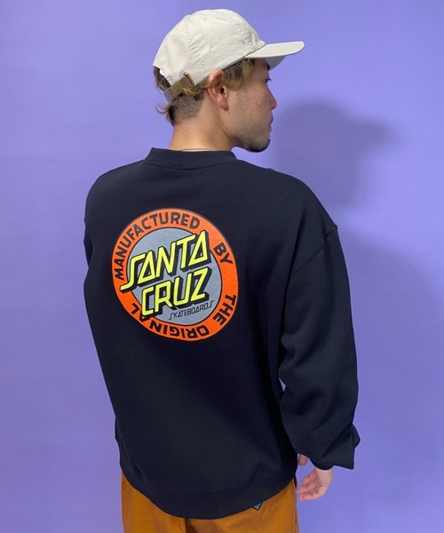 SANTA CRUZ（サンタクルーズ）の「【ムラサキスポーツ別注】SANTACRUZ/サンタクルーズ 　ルーズシルエット　バックプリントスウェット 502211307（スウェット・メンズ・ブラック/ネイビー・M/L/XL）」の11枚目の写真