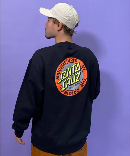 SANTA CRUZ（サンタクルーズ）の「【ムラサキスポーツ別注】SANTACRUZ/サンタクルーズ 　ルーズシルエット　バックプリントスウェット 502211307（スウェット・メンズ・ブラック/ネイビー・M/L/XL）」の12枚目の写真